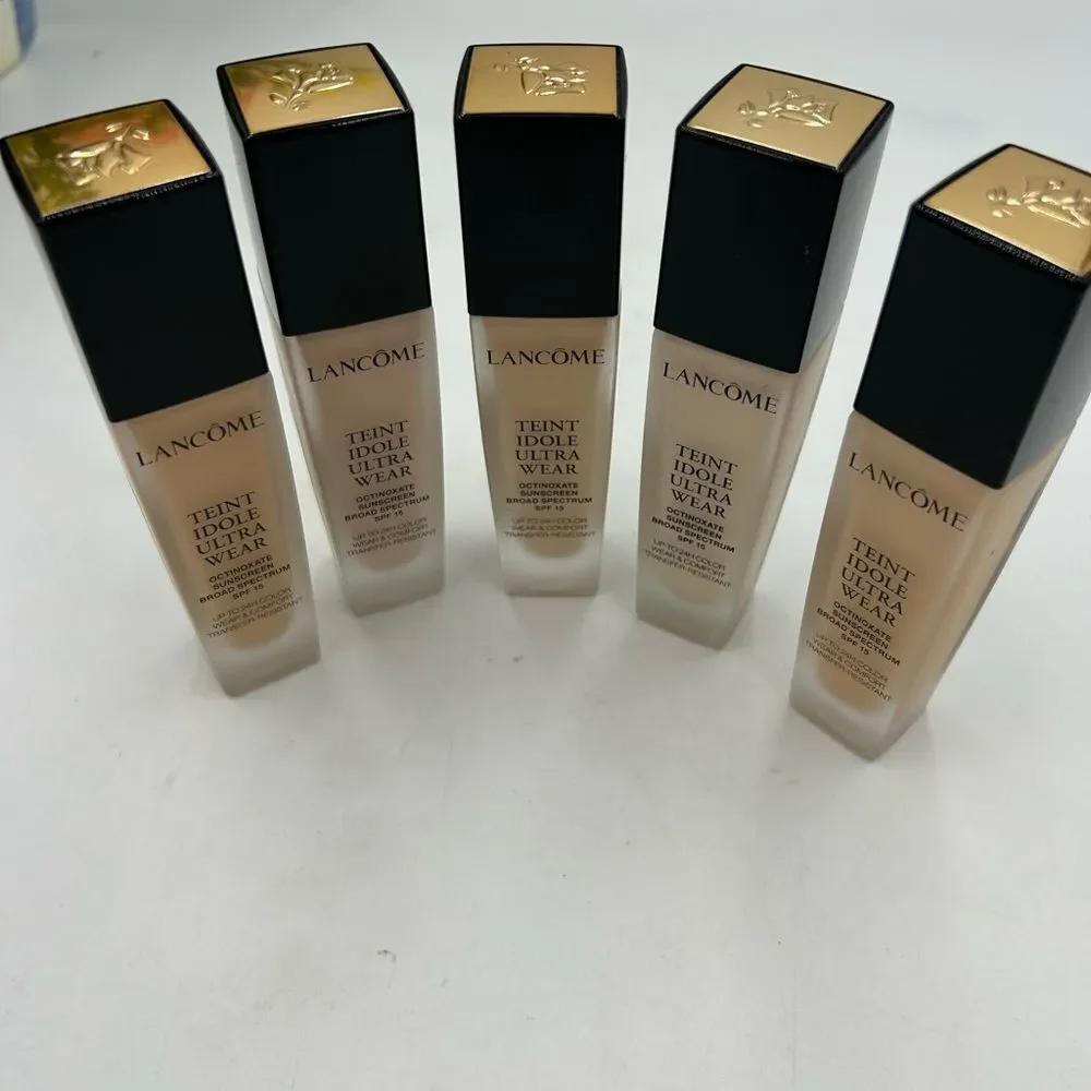 Lancôme Teint idole ultra wear octinoxate sunscreen, set of five unopened